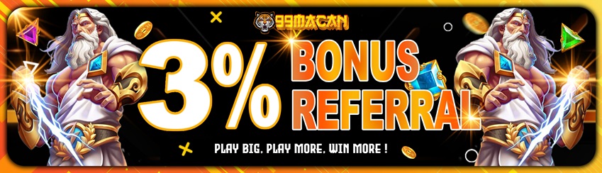 BONUS REFERRAL 3%